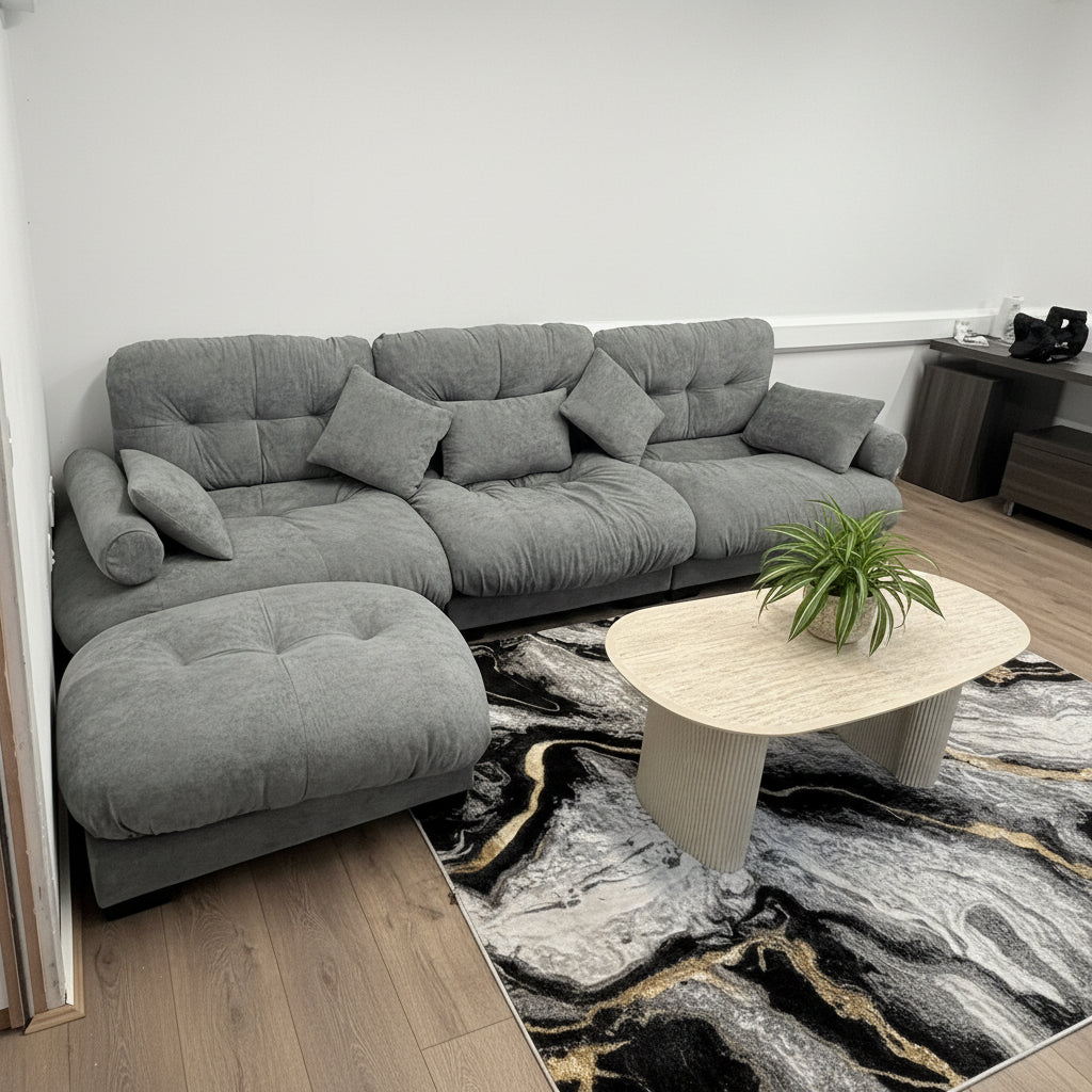 Sink-in sofa